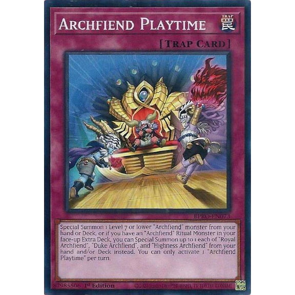YuGiOh Burst Protocol Common Archfiend Playtime BPRO-EN073