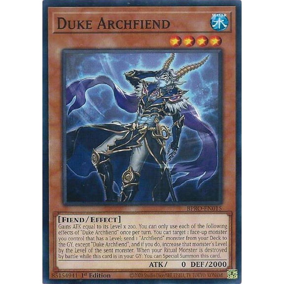 YuGiOh Burst Protocol Common Duke Archfiend BPRO-EN015