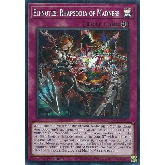 YuGiOh Burst Protocol Common Elfnotes: Rhapsodia of Madness BPRO-EN072