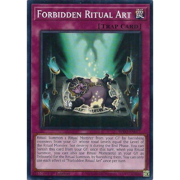 YuGiOh Burst Protocol Common Forbidden Ritual Art BPRO-EN077