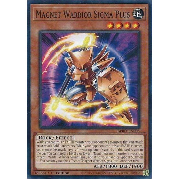 YuGiOh Burst Protocol Common Magnet Warrior Sigma Plus BPRO-EN005