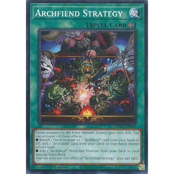 YuGiOh Burst Protocol Rare Archfiend Strategy BPRO-EN060