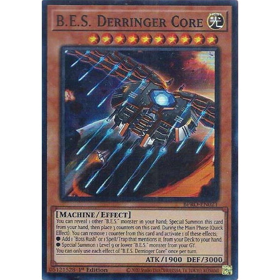 YuGiOh Burst Protocol Super Rare B.E.S. Derringer Core BPRO-EN021