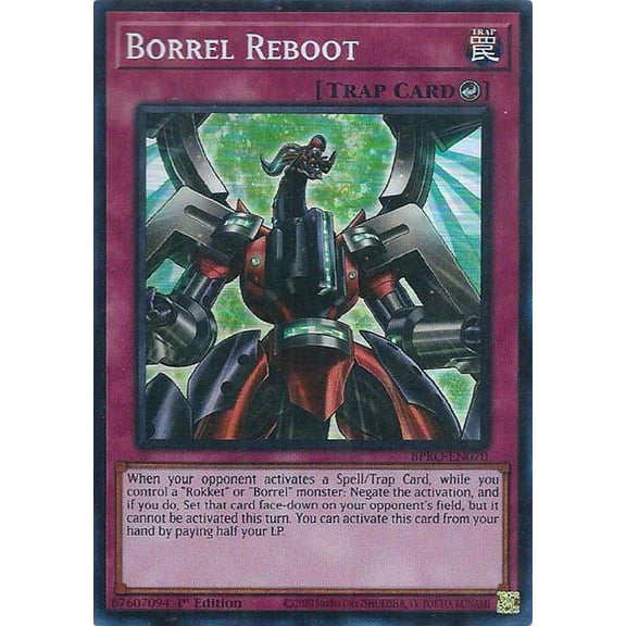 YuGiOh Burst Protocol Super Rare Borrel Reboot BPRO-EN070