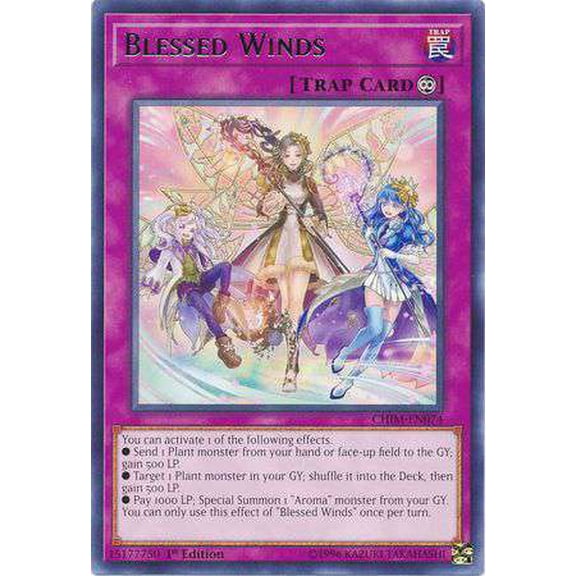YuGiOh Chaos Impact Rare Blessed Winds CHIM-EN074