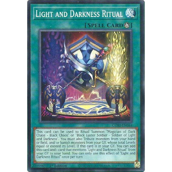 YuGiOh Chaos Origins Common Light and Darkness Ritual CORI-EN044