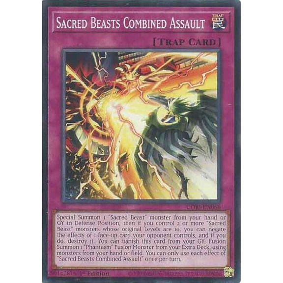 YuGiOh Chaos Origins Common Sacred Beasts Combined Assault CORI-EN066