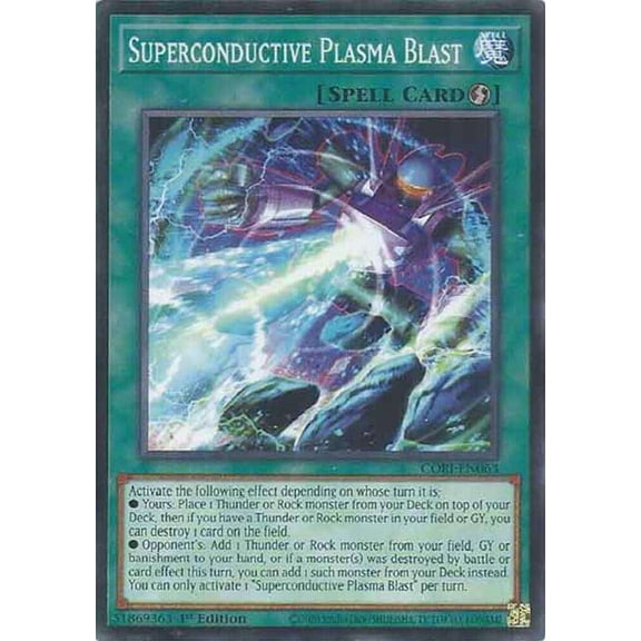 YuGiOh Chaos Origins Common Superconductive Plasma Blast CORI-EN063
