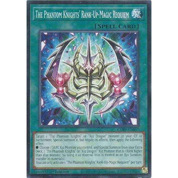 YuGiOh Chaos Origins Common The Phantom Knights' Rank-Up-Magic Requiem CORI-EN057