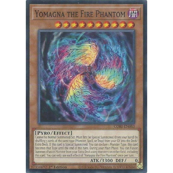 YuGiOh Chaos Origins Common Yomagna the Fire Phantom CORI-EN083