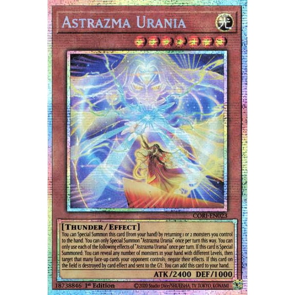 YuGiOh Chaos Origins Starlight Rare Astrazma Urania CORI-EN023