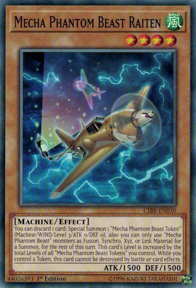 YuGiOh Circuit Break Common Mecha Phantom Beast Raiten CIBR-EN030 -  Walmart.com