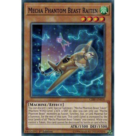 YuGiOh Circuit Break Common Mecha Phantom Beast Raiten CIBR-EN030