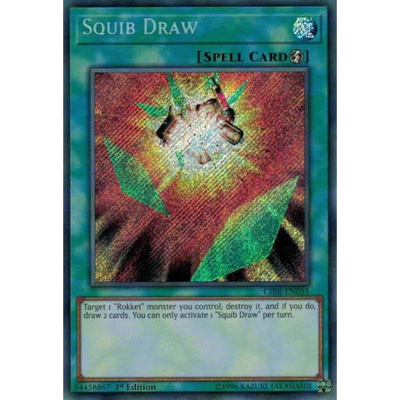 YuGiOh Circuit Break Secret Rare Squib Draw CIBR-EN055