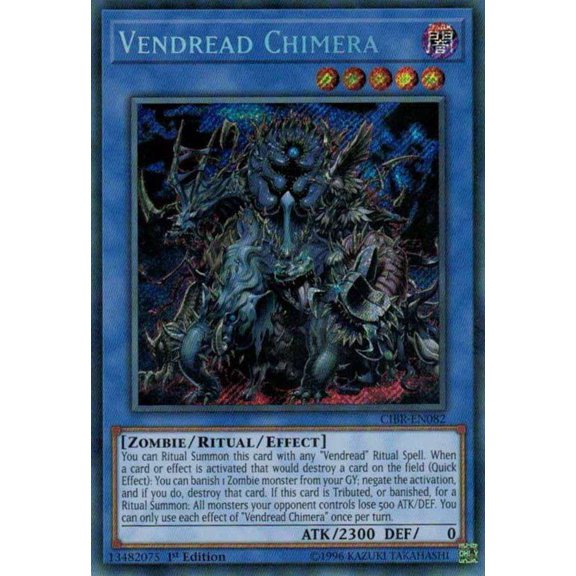 YuGiOh Circuit Break Secret Rare Vendread Chimera CIBR-EN082