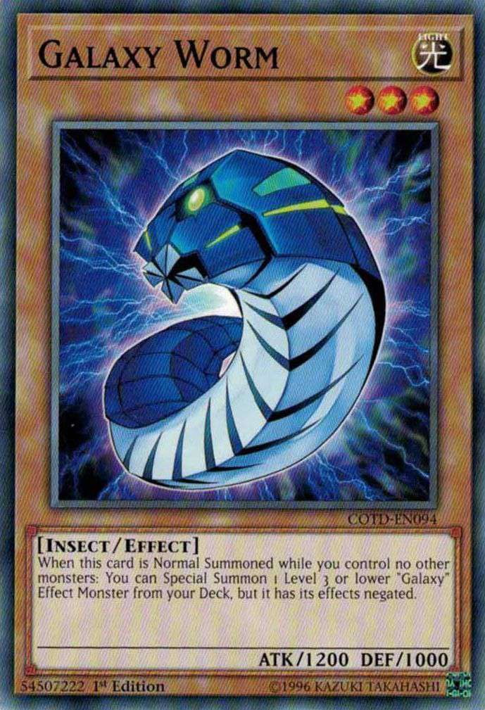 YuGiOh Code of the Duelist Common Galaxy Worm COTD-EN094 - Walmart.com