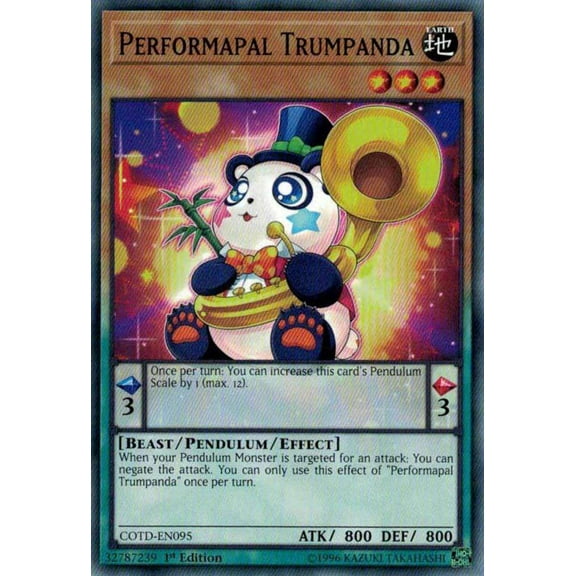 YuGiOh Code of the Duelist Common Performapal Trumpanda COTD-EN095