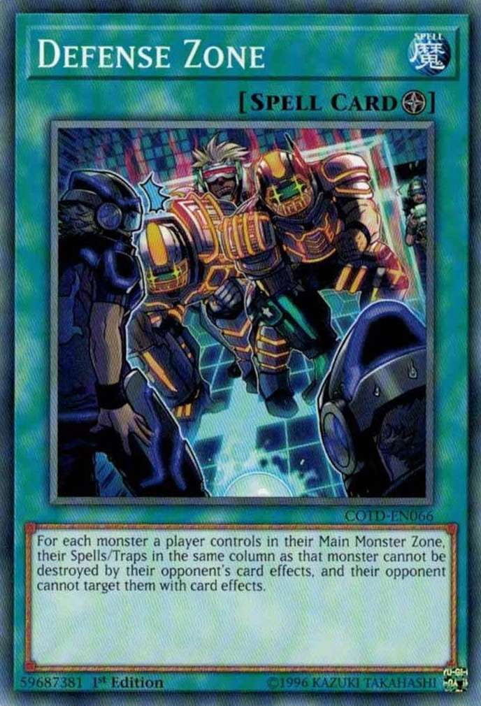 YuGiOh Code of the Duelist Short Print Defense Zone COTDEN066