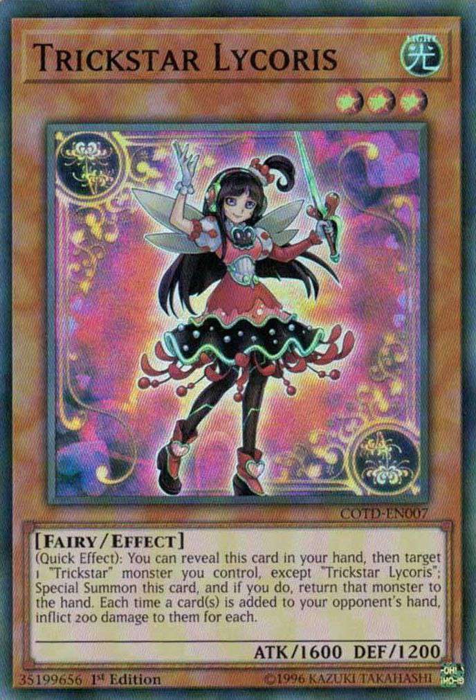 YuGiOh Code of the Duelist Super Rare Trickstar Lycoris COTD