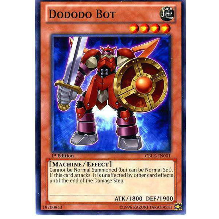 yugioh dododo cards YuGiOh Cosmo Blazer Common Dododo Bot CBLZ-EN001