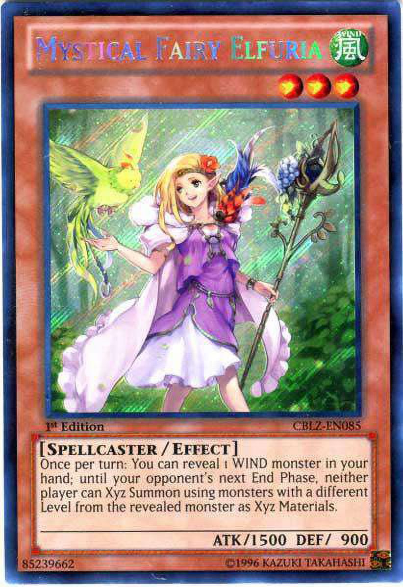 Carta Yu-Gi-Oh! Mystical Fairy Elfuria – Rarità Secret Rare, Edizione 1ª, Da Set Cosmo Blazer - copertina