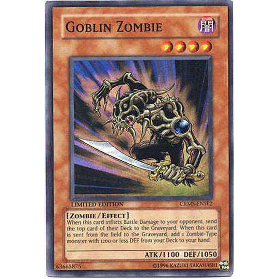 YuGiOh Crimson Cris Special Edition Goblin Zombie CRMS-ENSE2