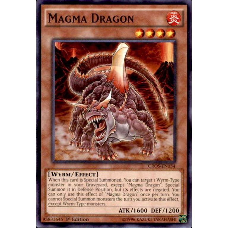 YuGiOh Crossed Souls Common Magma Dragon CROS-EN034 - Walmart.com