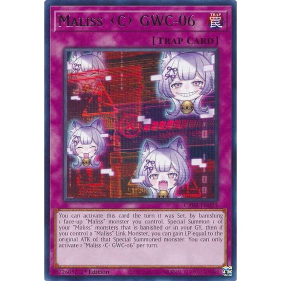 YuGiOh Crossover Breakers Rare Maliss C GWC-06 CRBR-EN023