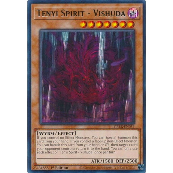 YuGiOh Crossover Breakers Rare Tenyi Spirit - Vishuda CRBR-EN054