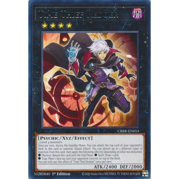 YuGiOh Crossover Breakers Rare Time Thief Redoer CRBR-EN014