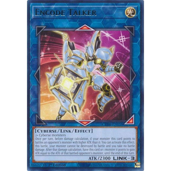 YuGiOh Crossover Breakers Super Rare Encode Talker CRBR-EN058