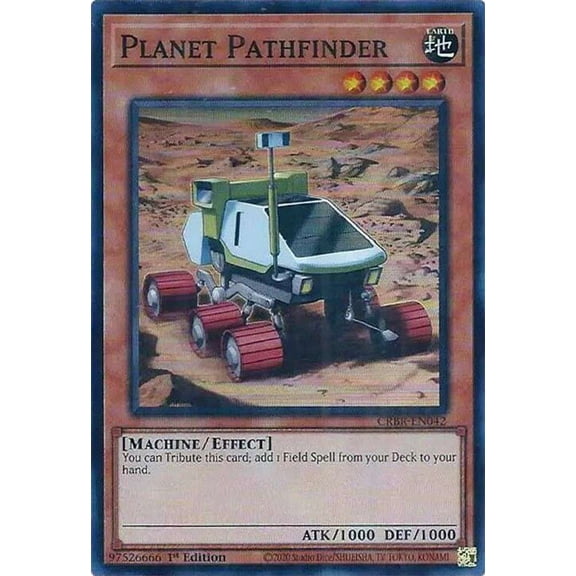 YuGiOh Crossover Breakers Super Rare Planet Pathfinder CRBR-EN042