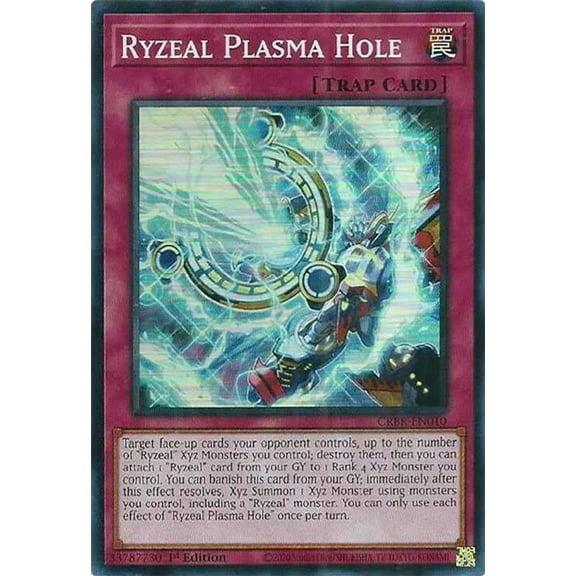 YuGiOh Crossover Breakers Super Rare Ryzeal Plasma Hole CRBR-EN010