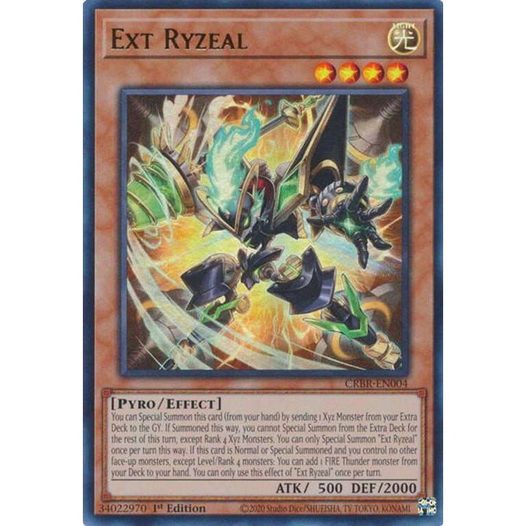 yugioh crossover breakers cards Ultra Rare Ext Ryzeal CRBR-EN004 The victor will ascend into a new Dragon that will create and rule the next world Yu-Gi-Oh! Trading Card Game: Crossover