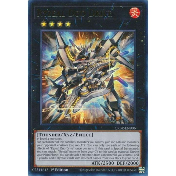 YuGiOh Crossover Breakers Ultra Rare Ryzeal Duo Drive CRBR-EN006