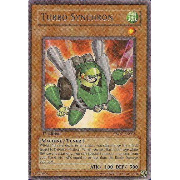 YuGiOh Crossroads of Chaos Rare Turbo Synchron CSOC-EN002