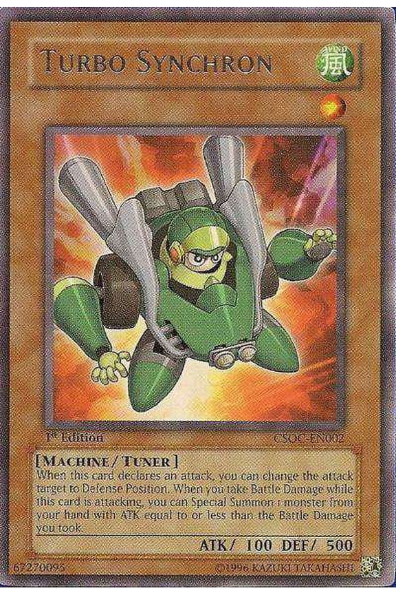 YuGiOh Crossroads of Chaos Rare Turbo Synchron CSOC-EN002