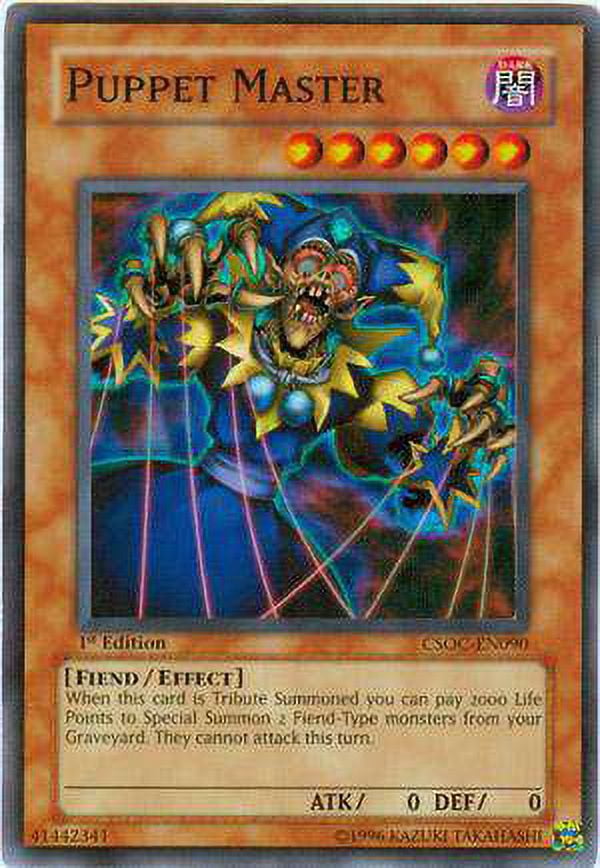 YuGiOh Crossroads of Chaos Super Rare Puppet Master CSOC-EN090 - Walmart.com YuGiOh Crossroads of Chaos Super Rare Puppet Master CSOC-EN090 - Walmart.com