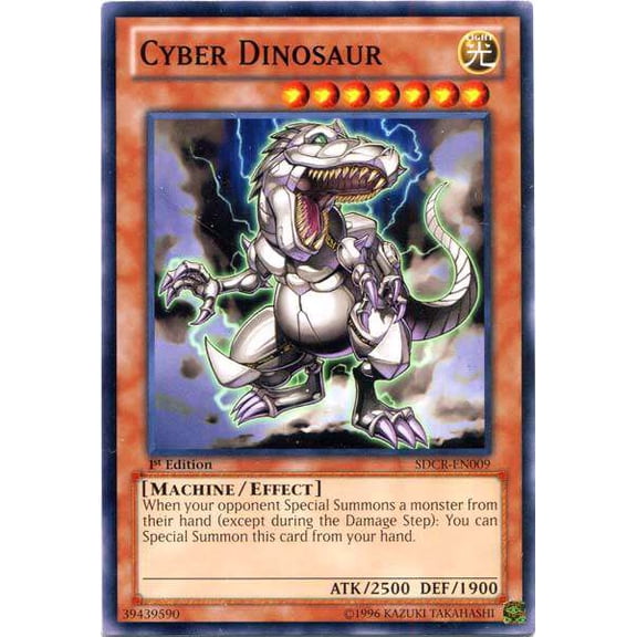 YuGiOh Cyber Dragon Revolution Structure Deck Common Cyber Dinosaur SDCR-EN009
