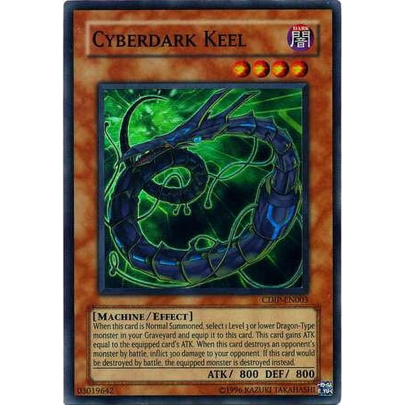 YuGiOh Cyberdark Impact Super Rare Cyberdark Keel CDIP-EN003