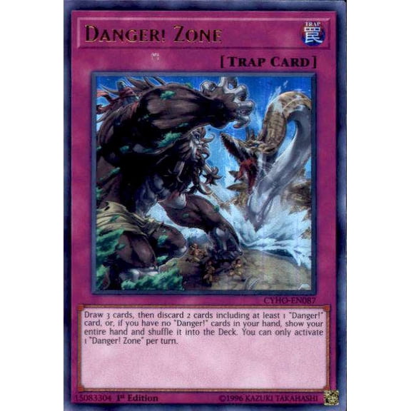 YuGiOh Cybernetic Horizon Ultra Rare Danger! Zone CYHO-EN087