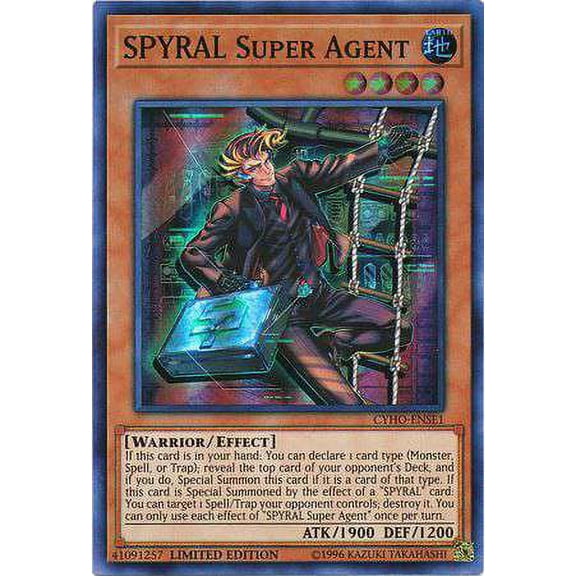 YuGiOh Cybernetic Horizon Super Rare SPYRAL Super Agent CYHO-ENSE1