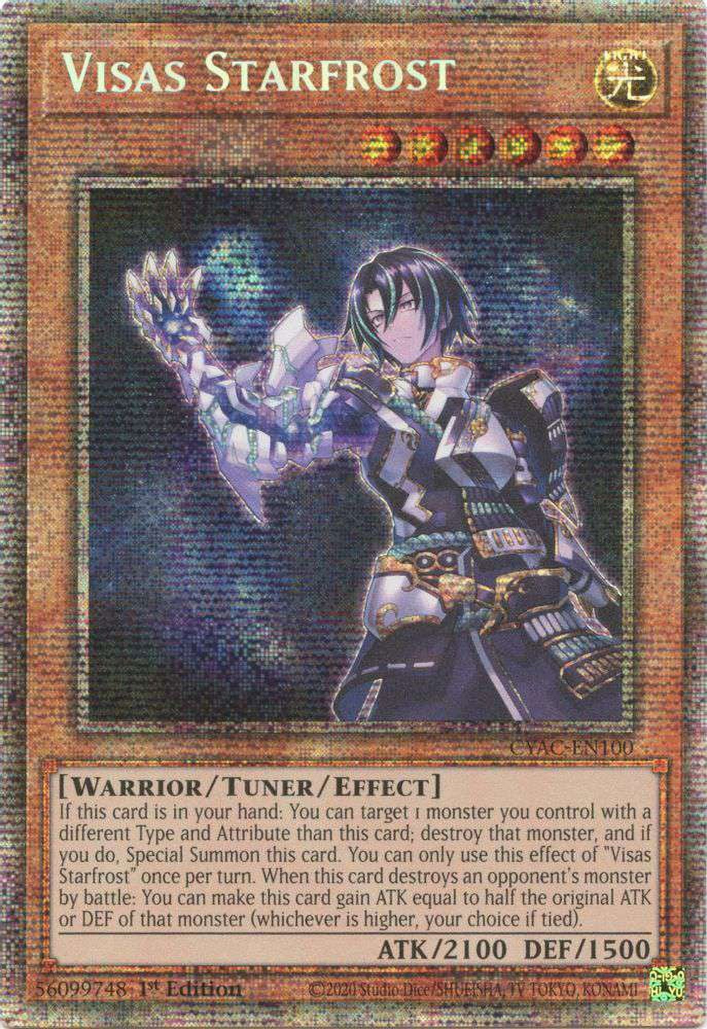 YuGiOh Cyberstorm Access Starlight Rare Visas Starfrost CYAC-EN100