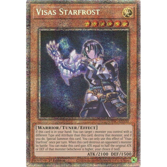 YuGiOh Cyberstorm Access Starlight Rare Visas Starfrost CYAC-EN100