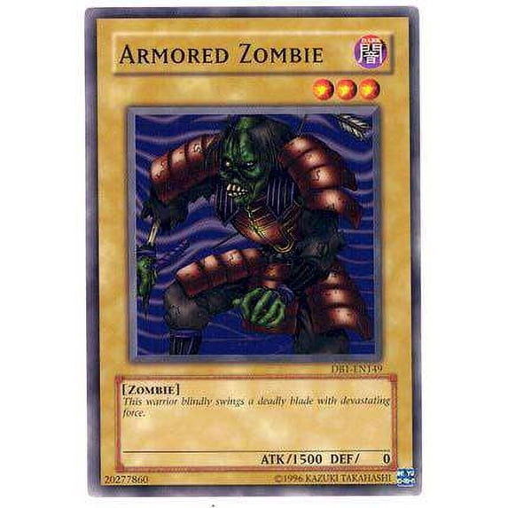 YuGiOh Dark Beginning 1 Common Armored Zombie DB1-EN149