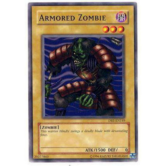 YuGiOh Dark Beginning 1 Common Armored Zombie DB1-EN149