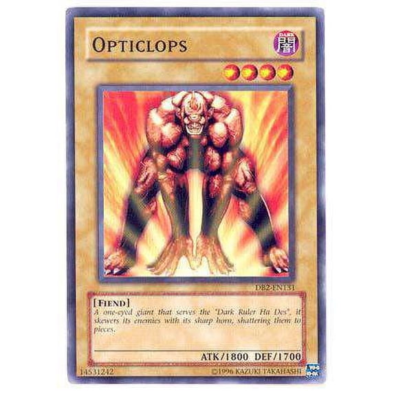 YuGiOh Dark Beginning 2 Common Opticlops DB2-EN131