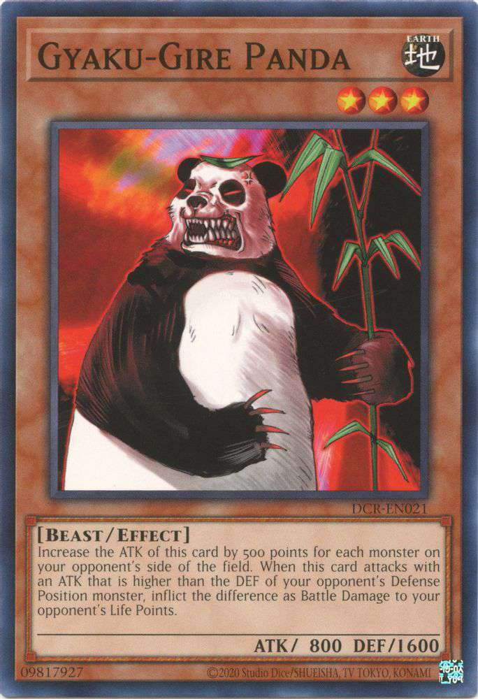 YuGiOh Dark Cris 25th Anniversary Gyaku-Gire Panda DCR-EN021 - Walmart.com