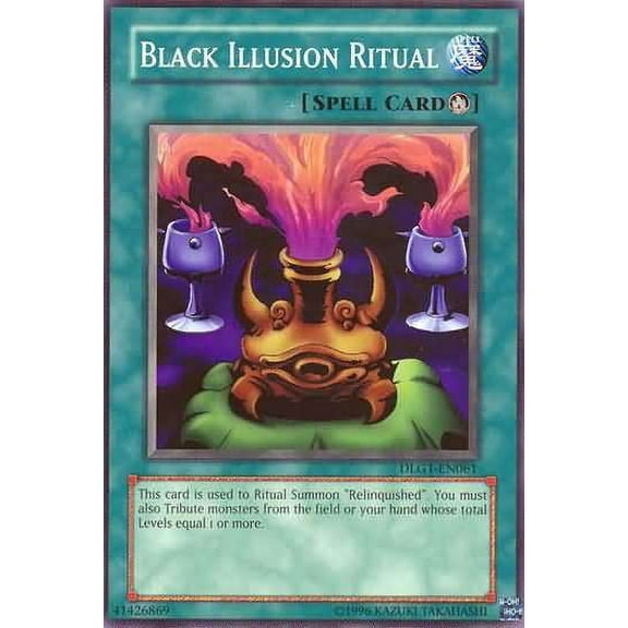 YuGiOh Dark Legends Common Black Illusion Ritual DLG1-EN061