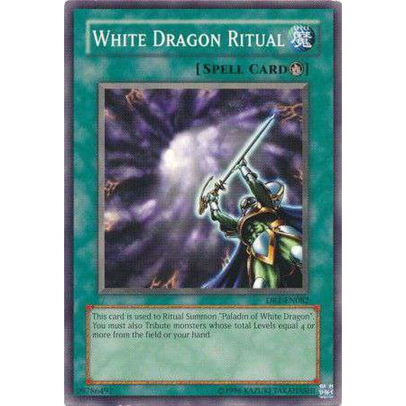 YuGiOh Dark Revelation 1 Common White Dragon Ritual DR1-EN082